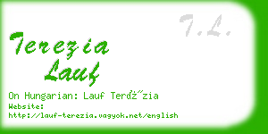 terezia lauf business card